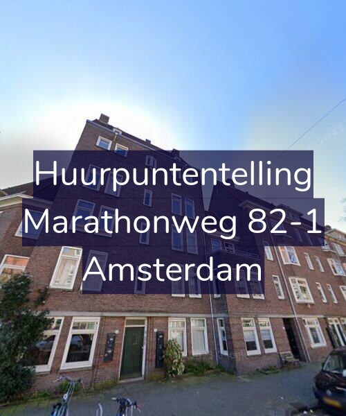 Foto gevel Huurpuntentelling voor Marathonweg 82-1, Amsterdam