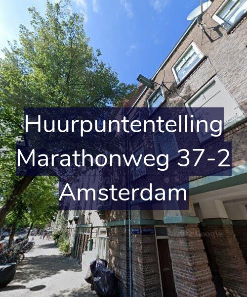 Foto gevel Huurpuntentelling voor Marathonweg 37-2, Amsterdam