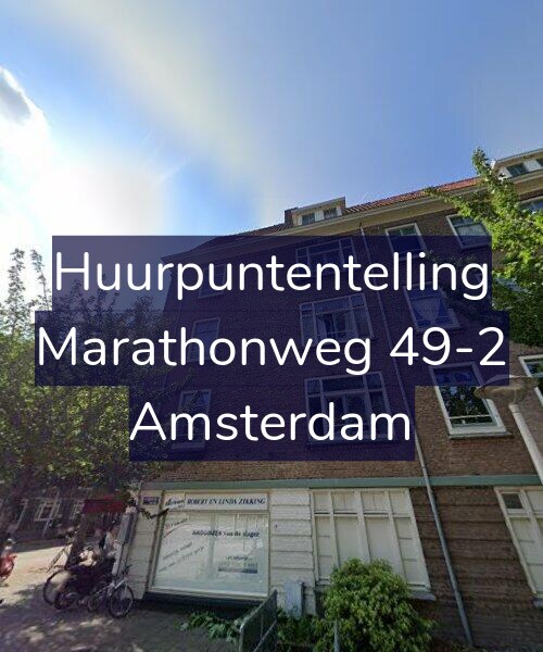 Foto gevel Huurpuntentelling voor Marathonweg 49-2, Amsterdam