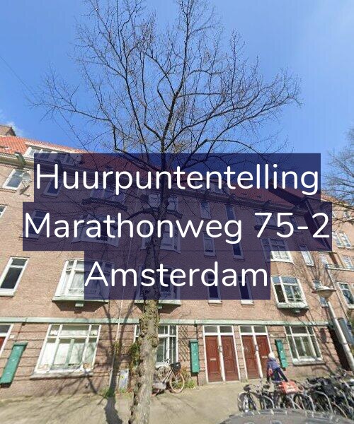 Foto gevel Huurpuntentelling voor Marathonweg 75-2, Amsterdam