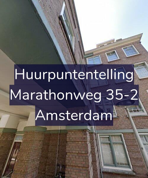 Foto gevel Huurpuntentelling voor Marathonweg 35-2, Amsterdam