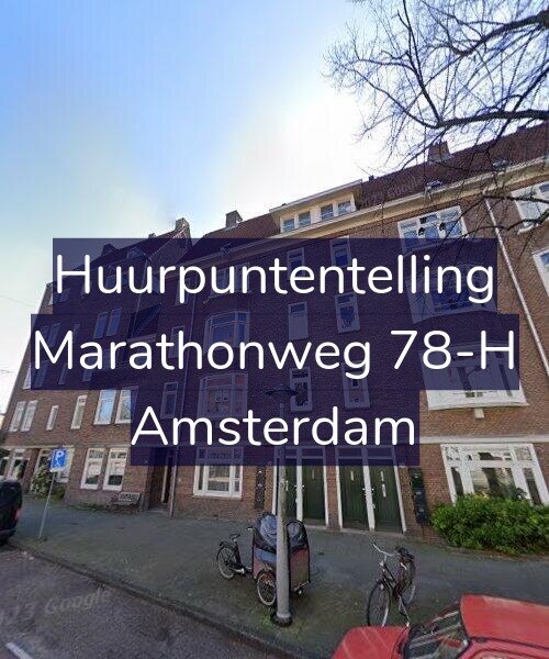 Foto gevel Huurpuntentelling voor Marathonweg 78-H, Amsterdam