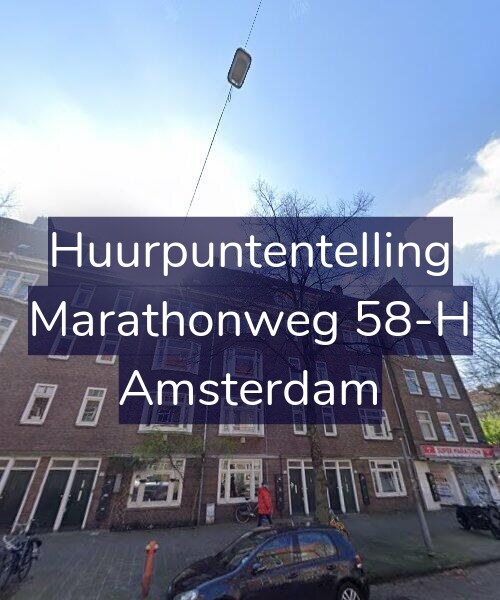 Foto gevel Huurpuntentelling voor Marathonweg 58-H, Amsterdam