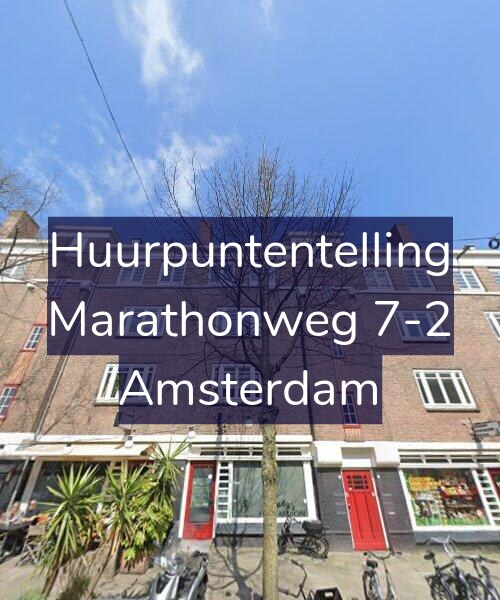 Foto gevel Huurpuntentelling voor Marathonweg 7-2, Amsterdam