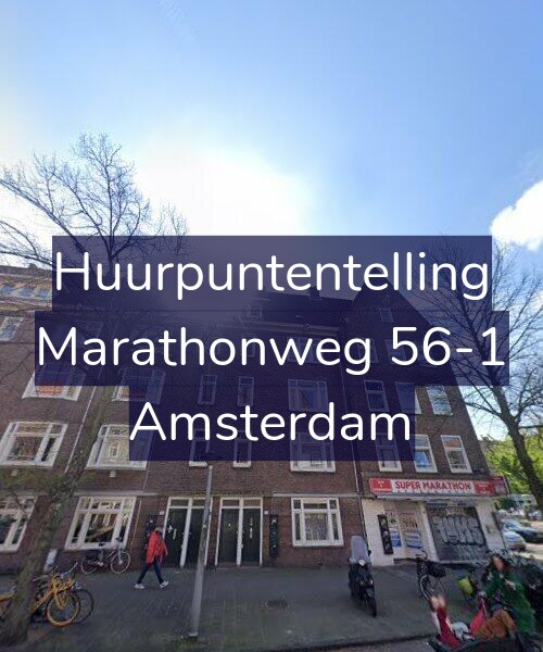 Foto gevel Huurpuntentelling voor Marathonweg 56-1, Amsterdam