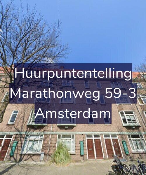 Foto gevel Huurpuntentelling voor Marathonweg 59-3, Amsterdam