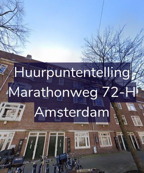 Foto gevel Huurpuntentelling voor Marathonweg 72-H, Amsterdam