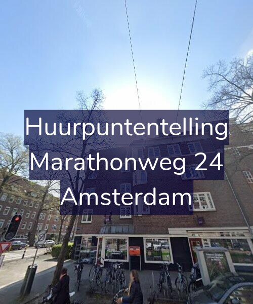 Foto gevel Huurpuntentelling voor Marathonweg 24, Amsterdam