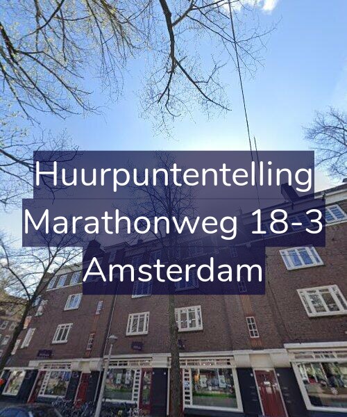 Foto gevel Huurpuntentelling voor Marathonweg 18-3, Amsterdam