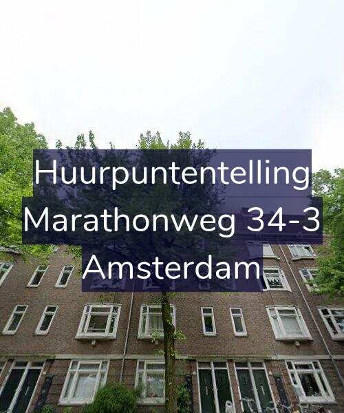 Foto gevel Huurpuntentelling voor Marathonweg 34-3, Amsterdam