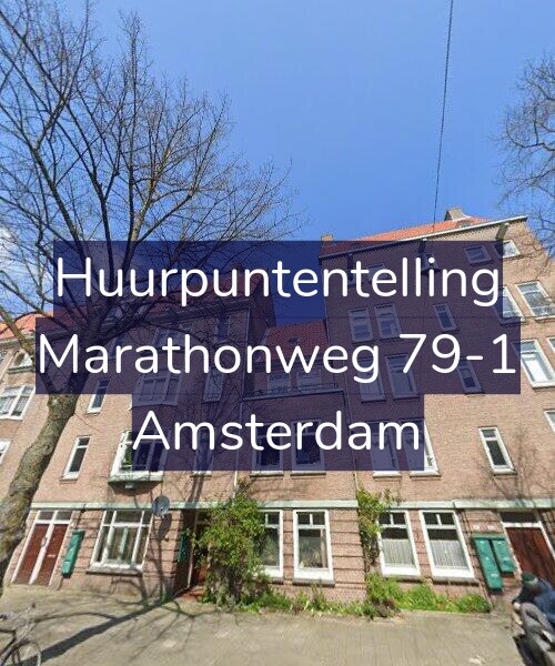 Foto gevel Huurpuntentelling voor Marathonweg 79-1, Amsterdam