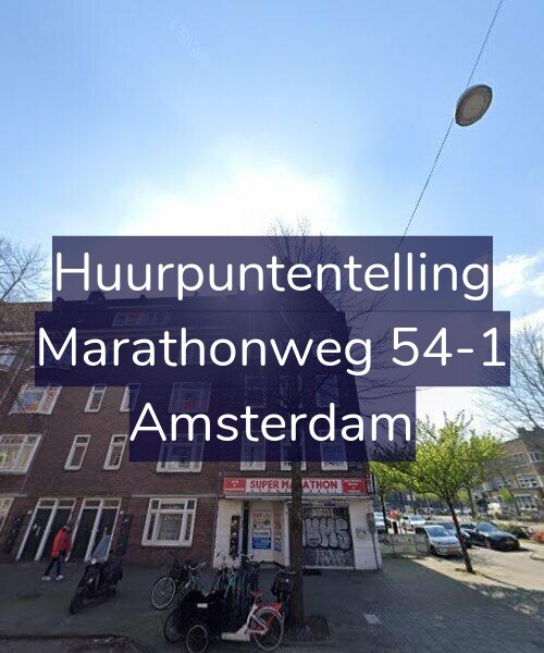 Foto gevel Huurpuntentelling voor Marathonweg 54-1, Amsterdam