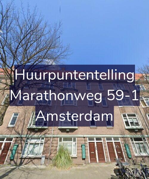 Foto gevel Huurpuntentelling voor Marathonweg 59-1, Amsterdam