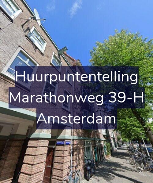 Foto gevel Huurpuntentelling voor Marathonweg 39-H, Amsterdam