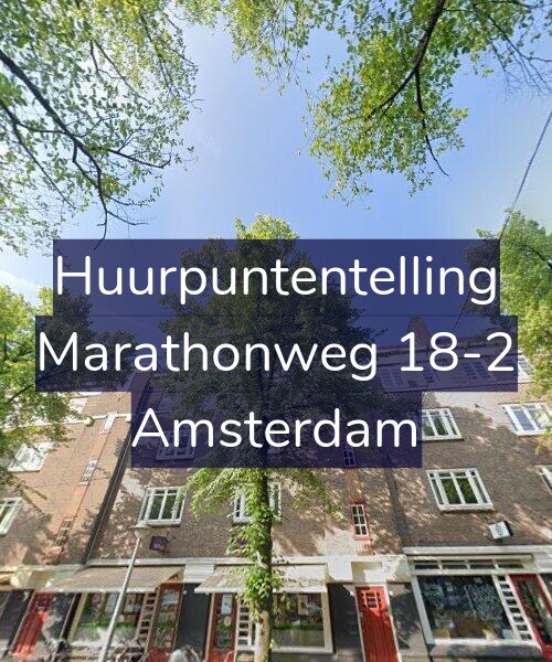Foto gevel Huurpuntentelling voor Marathonweg 18-2, Amsterdam