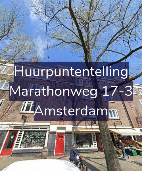 Foto gevel Huurpuntentelling voor Marathonweg 17-3, Amsterdam