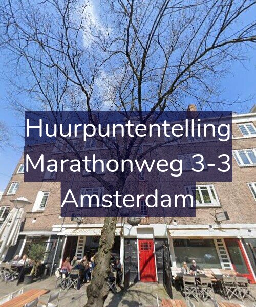 Foto gevel Huurpuntentelling voor Marathonweg 3-3, Amsterdam