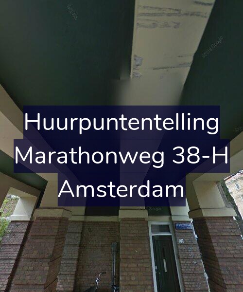 Foto gevel Huurpuntentelling voor Marathonweg 38-H, Amsterdam