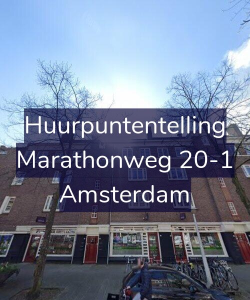 Foto gevel Huurpuntentelling voor Marathonweg 20-1, Amsterdam