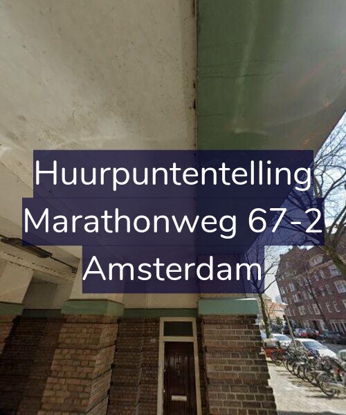 Foto gevel Huurpuntentelling voor Marathonweg 67-2, Amsterdam