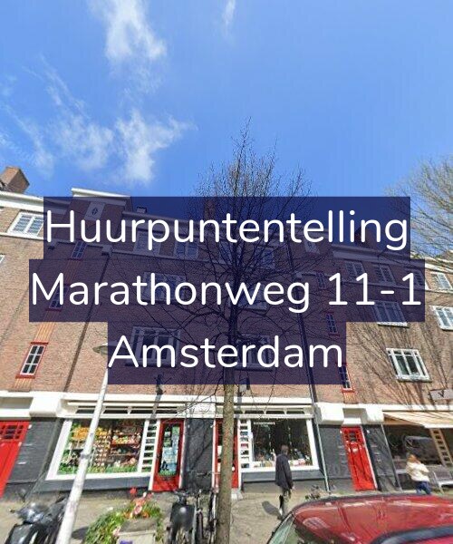 Foto gevel Huurpuntentelling voor Marathonweg 11-1, Amsterdam