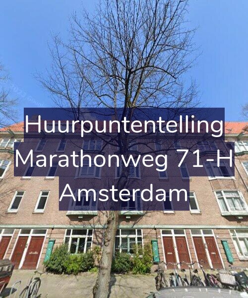 Foto gevel Huurpuntentelling voor Marathonweg 71-H, Amsterdam