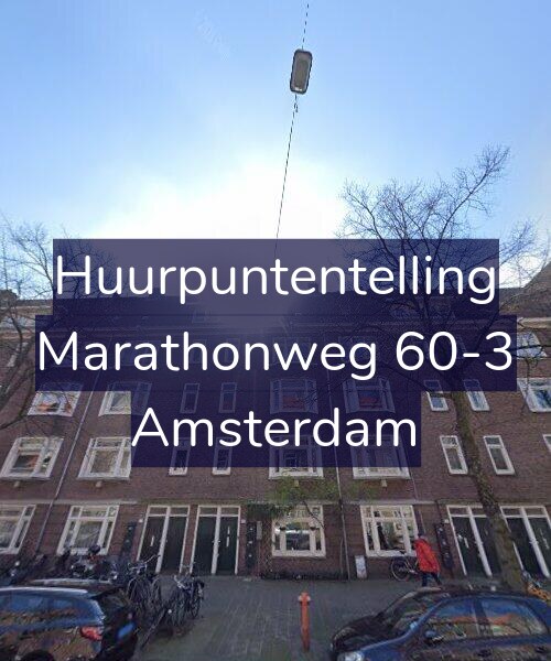 Foto gevel Huurpuntentelling voor Marathonweg 60-3, Amsterdam