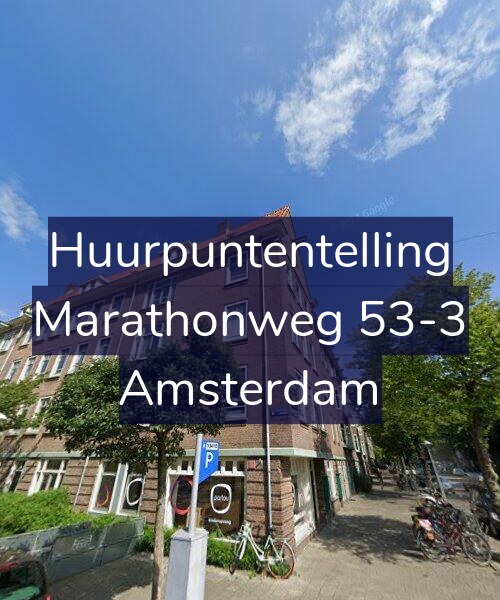 Foto gevel Huurpuntentelling voor Marathonweg 53-3, Amsterdam