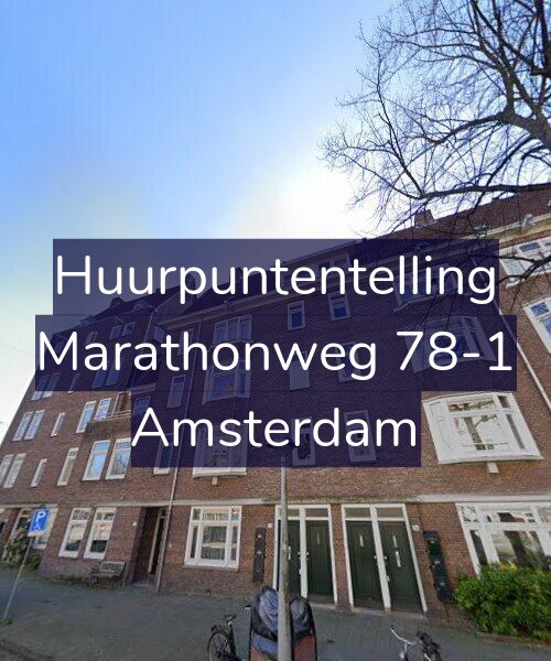Foto gevel Huurpuntentelling voor Marathonweg 78-1, Amsterdam