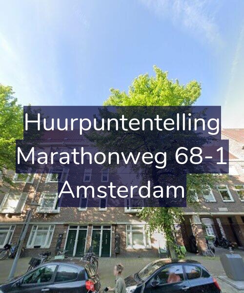 Foto gevel Huurpuntentelling voor Marathonweg 68-1, Amsterdam