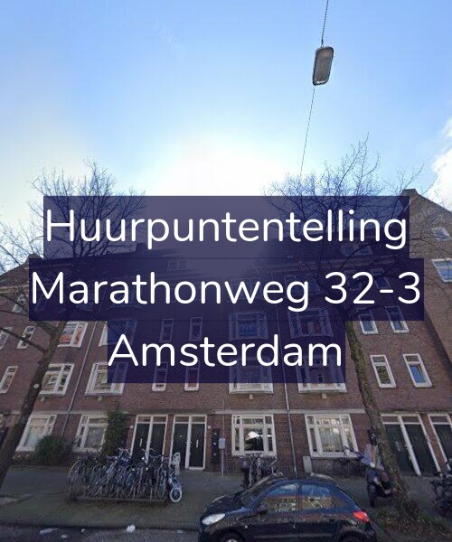 Foto gevel Huurpuntentelling voor Marathonweg 32-3, Amsterdam