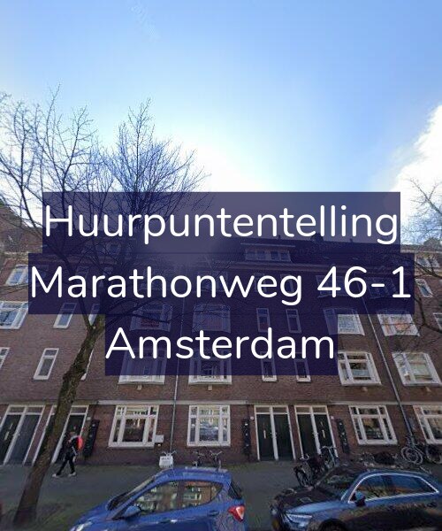 Foto gevel Huurpuntentelling voor Marathonweg 46-1, Amsterdam