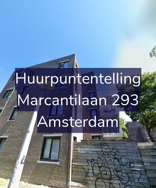 Foto gevel Huurpuntentelling voor Marcantilaan 293, Amsterdam