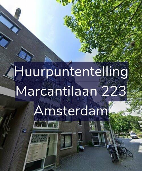 Foto gevel Huurpuntentelling voor Marcantilaan 223, Amsterdam