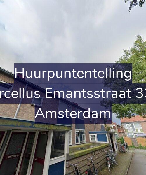 Foto gevel Huurpuntentelling voor Marcellus Emantsstraat 33-1, Amsterdam