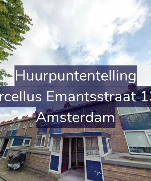 Foto gevel Huurpuntentelling voor Marcellus Emantsstraat 13-1, Amsterdam