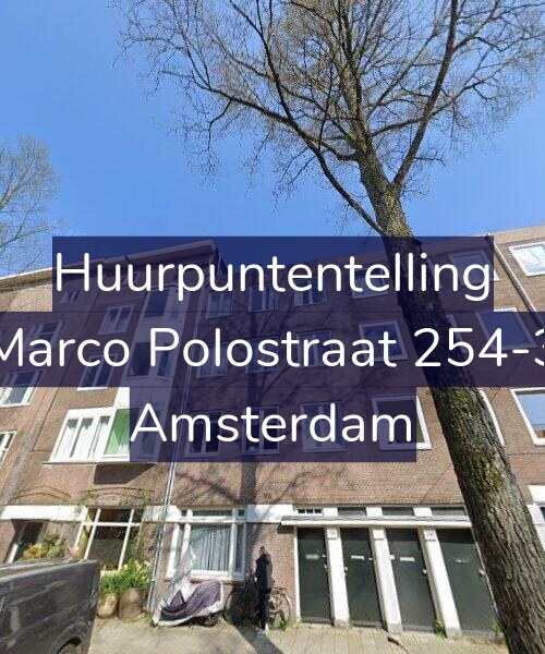 Foto gevel Huurpuntentelling voor Marco Polostraat 254-3, Amsterdam