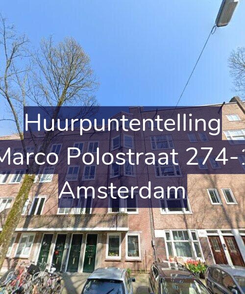 Foto gevel Huurpuntentelling voor Marco Polostraat 274-1, Amsterdam