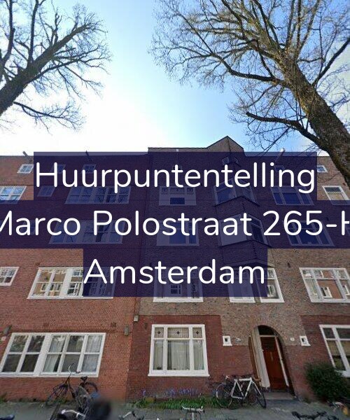 Foto gevel Huurpuntentelling voor Marco Polostraat 265-H, Amsterdam