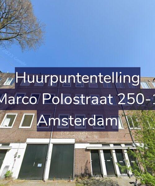 Foto gevel Huurpuntentelling voor Marco Polostraat 250-1, Amsterdam