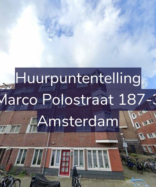 Foto gevel Huurpuntentelling voor Marco Polostraat 187-3, Amsterdam