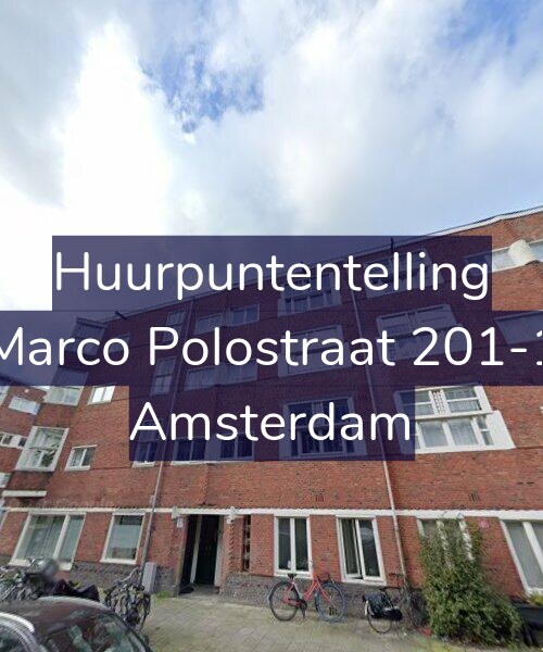 Foto gevel Huurpuntentelling voor Marco Polostraat 201-1, Amsterdam