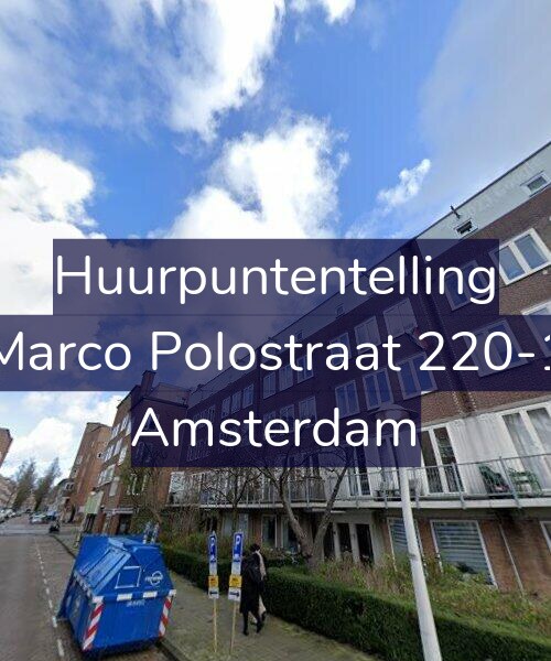 Foto gevel Huurpuntentelling voor Marco Polostraat 220-1, Amsterdam