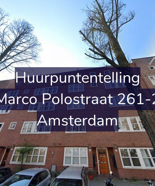 Foto gevel Huurpuntentelling voor Marco Polostraat 261-2, Amsterdam