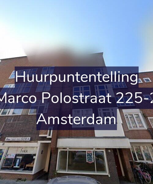 Foto gevel Huurpuntentelling voor Marco Polostraat 225-2, Amsterdam