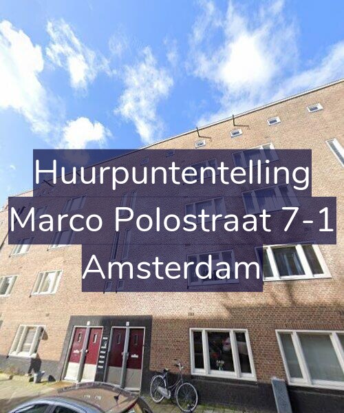 Foto gevel Huurpuntentelling voor Marco Polostraat 7-1, Amsterdam