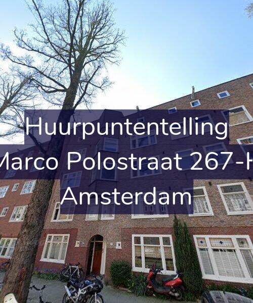 Foto gevel Huurpuntentelling voor Marco Polostraat 267-H, Amsterdam
