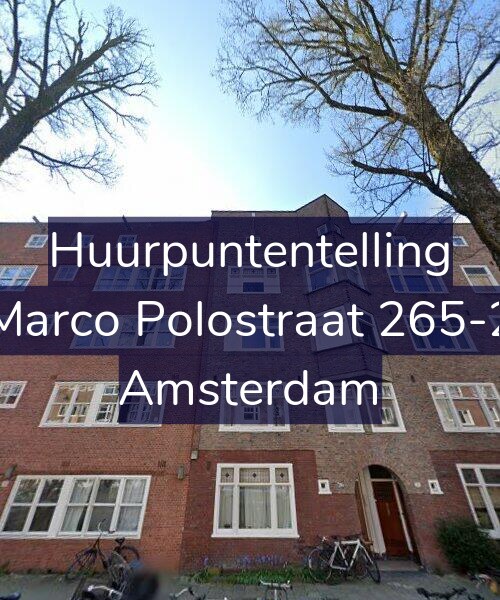 Foto gevel Huurpuntentelling voor Marco Polostraat 265-2, Amsterdam