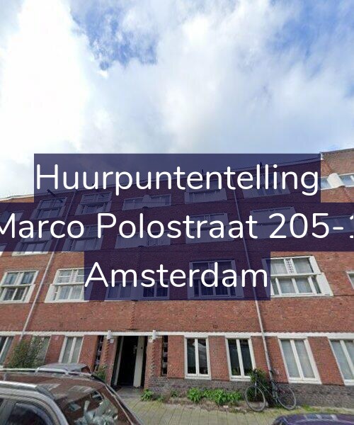 Foto gevel Huurpuntentelling voor Marco Polostraat 205-1, Amsterdam