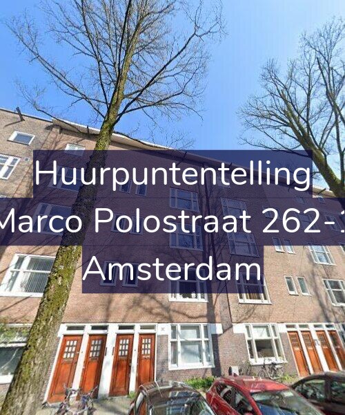 Foto gevel Huurpuntentelling voor Marco Polostraat 262-1, Amsterdam